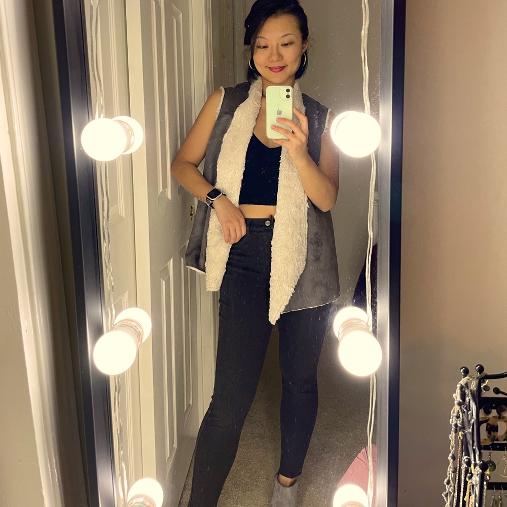 Cullen très chic suede & faux fur vest